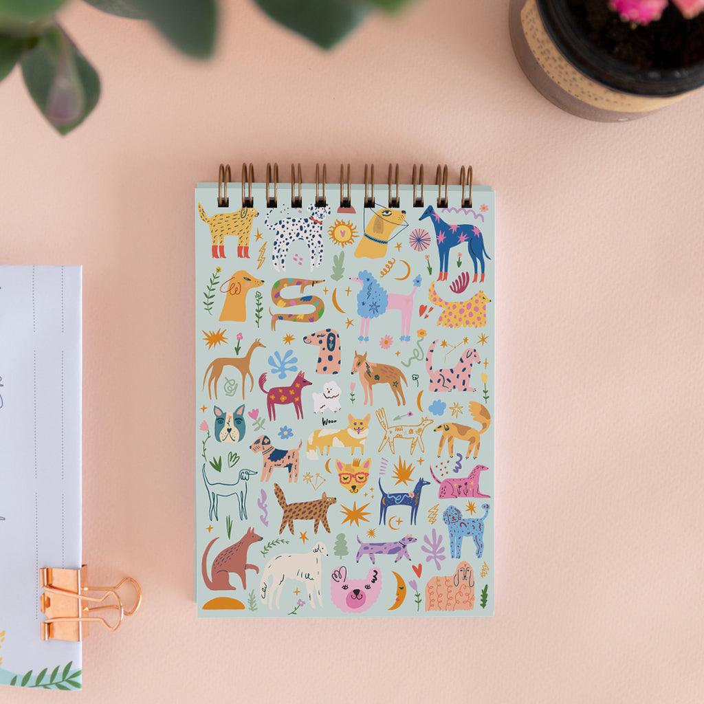 Libreta flores dogs - Tienda Girom