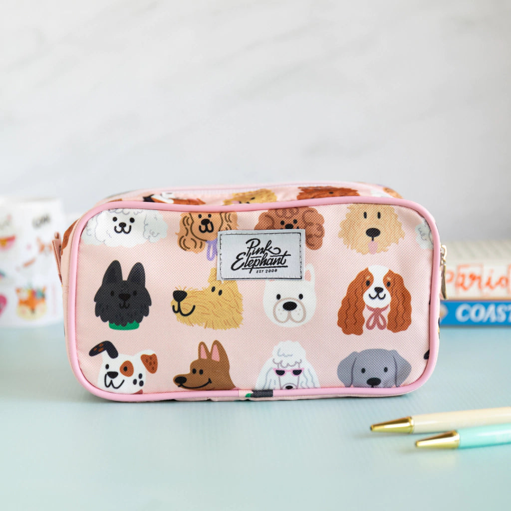 ESTUCHE DOBLE CARITA PERRITOS