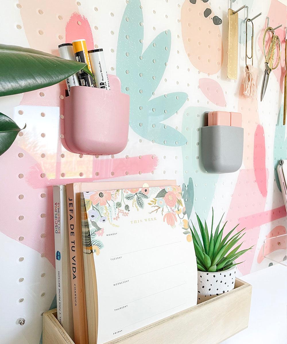 PIZARRA Y ORGANIZADOR acrílico BOHO 80x60cm