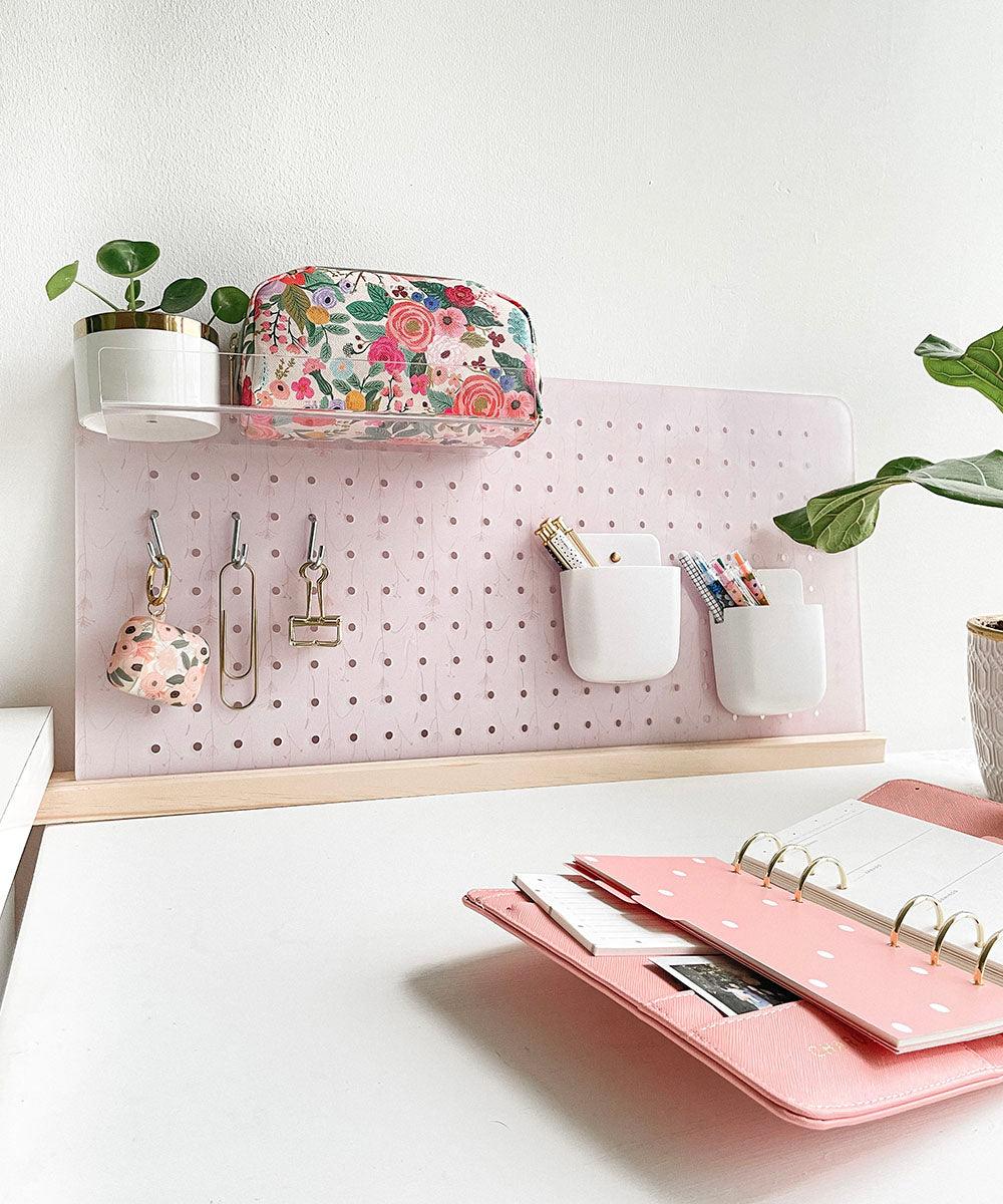 Panel acrílico rosa claro con diseño - Tienda Girom