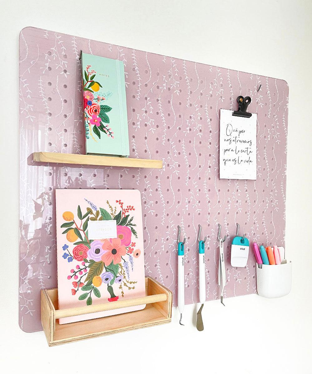 Panel acrílico rosa oscuro con diseño 60x50cm - Tienda Girom