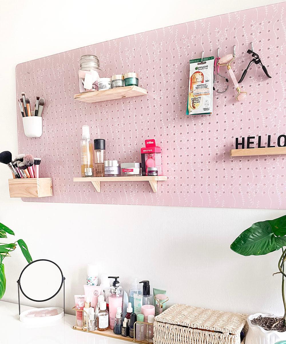 Panel acrílico rosa oscuro con diseño - Tienda Girom