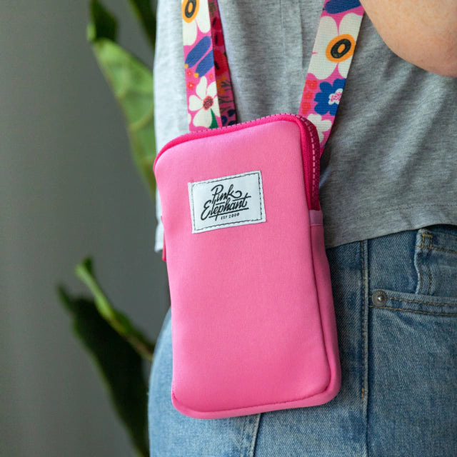 Bolso portacelular fucsia