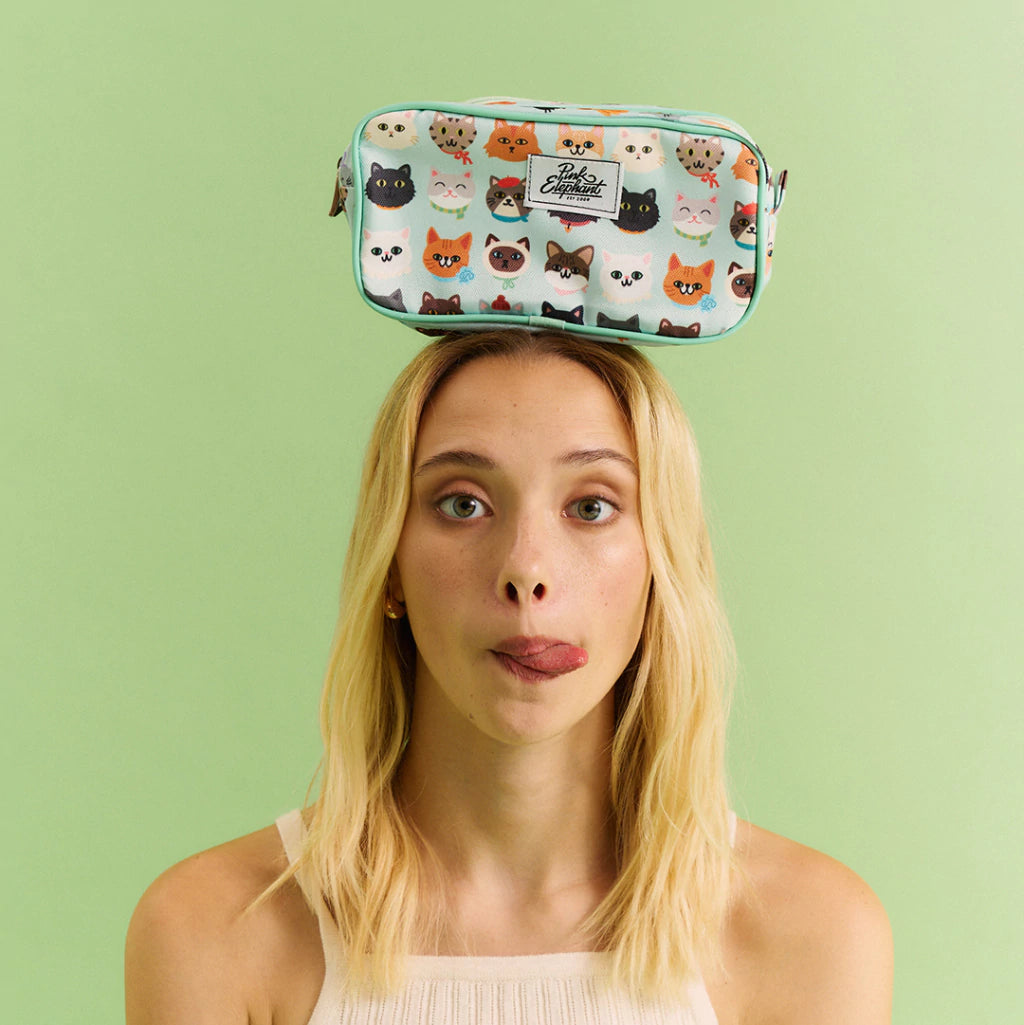 ESTUCHE DOBLE CARITA GATITOS