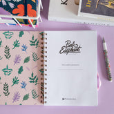 Cuaderno Flores rosa - Tienda Girom