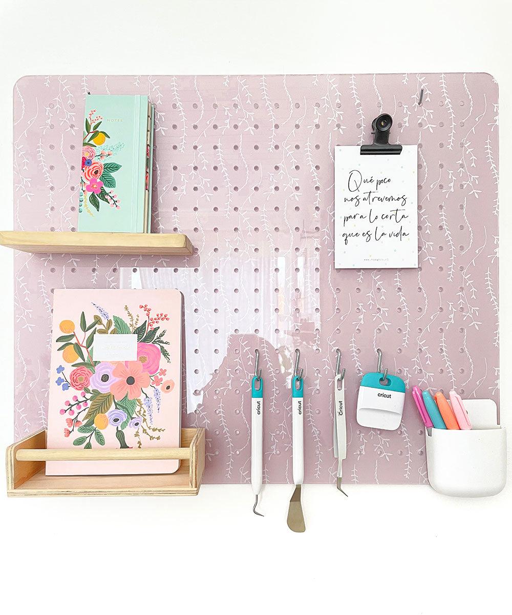 Panel acrílico rosa oscuro con diseño - Tienda Girom