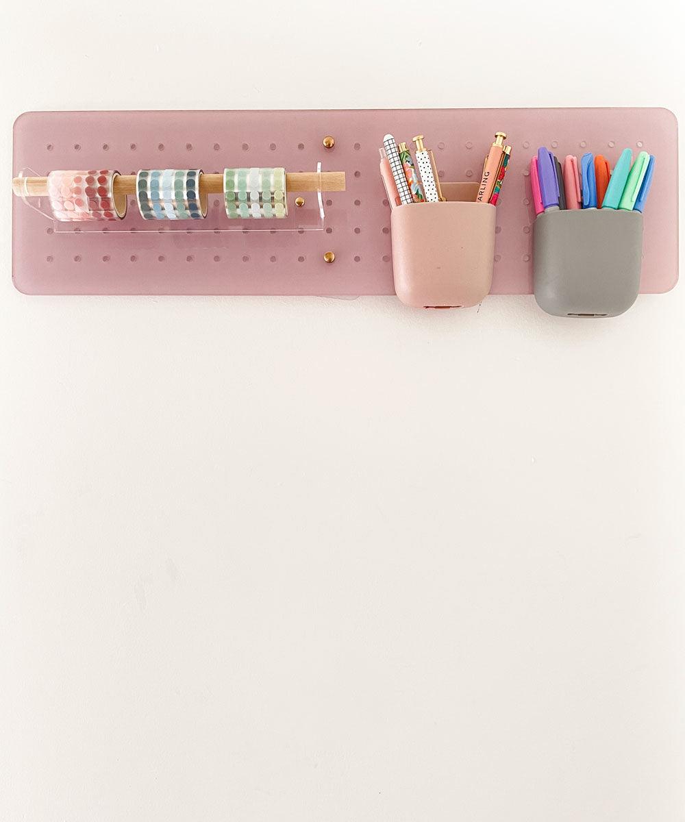 Panel acrílico rosa liso 60x17cm
