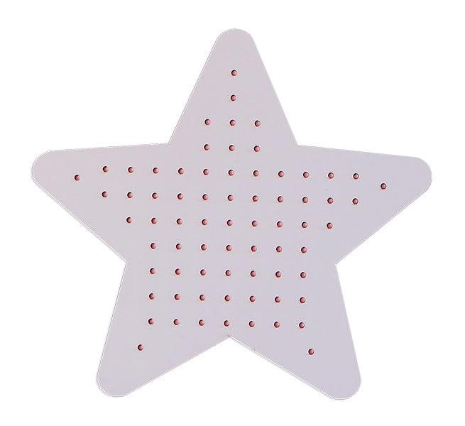 Panel estrella madera enchapada gris