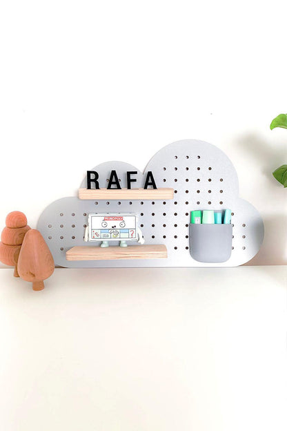 Panel madera nube gris - Tienda Girom