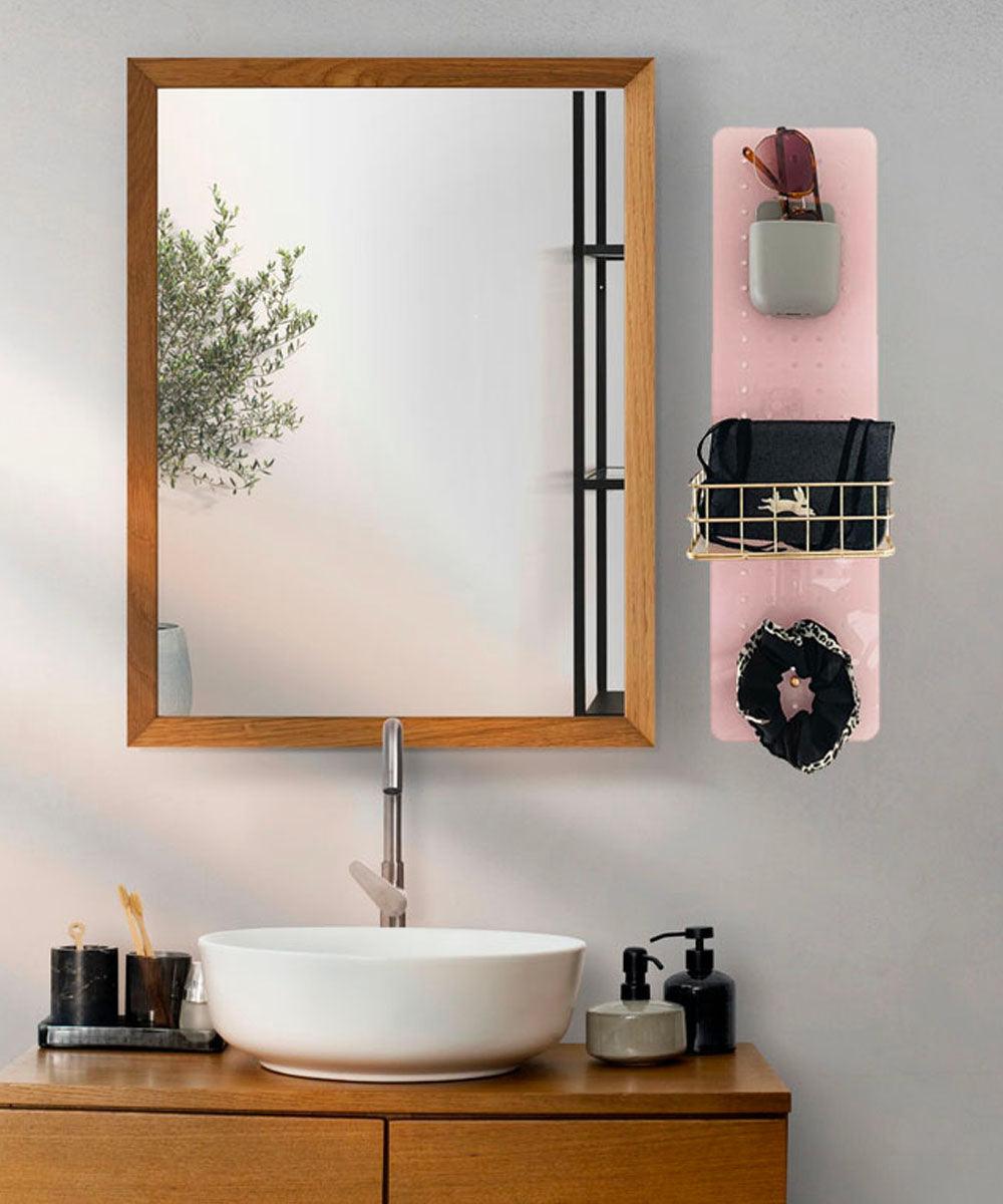 Panel acrílico rosa liso 60x17cm